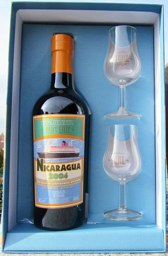 Transcontinental Rum Line "Nicaragua 2004/18" mit 2 Gläser