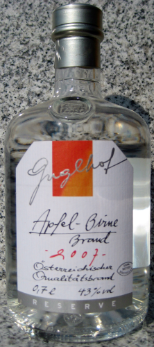 Apfel-Birnen-Brand 2007 (Guglhof) "Reserve"