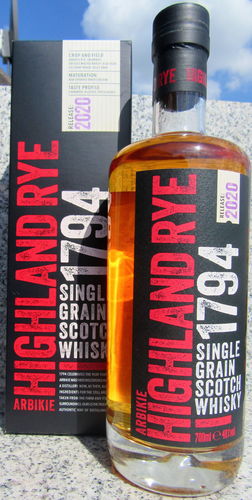 Arbikie Highland Rye 1794 "Release 2020"