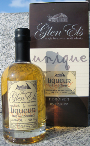 Glen Els "Whiskylikör mit Waldhonig" (Alte Ausstattung)